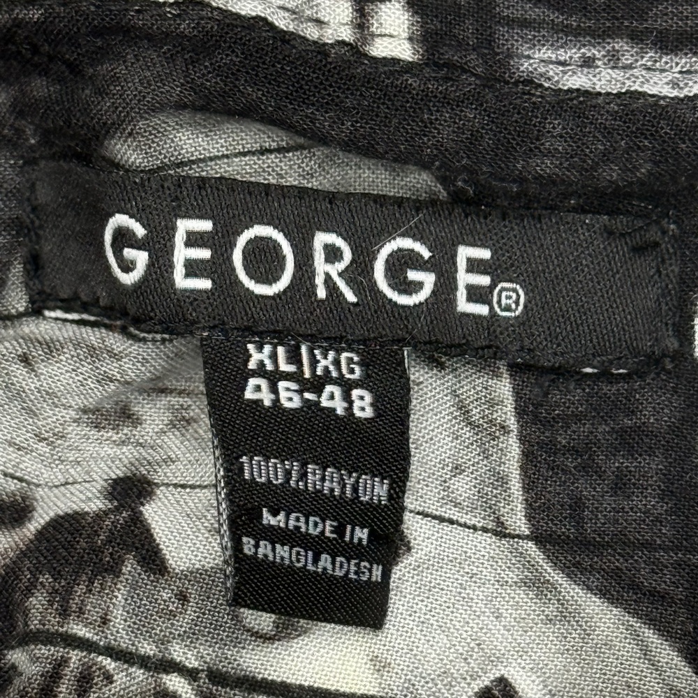 George Rock and Roll Cars Guitars Print Shirt Mens XL Rayon - Picture 3 of 8